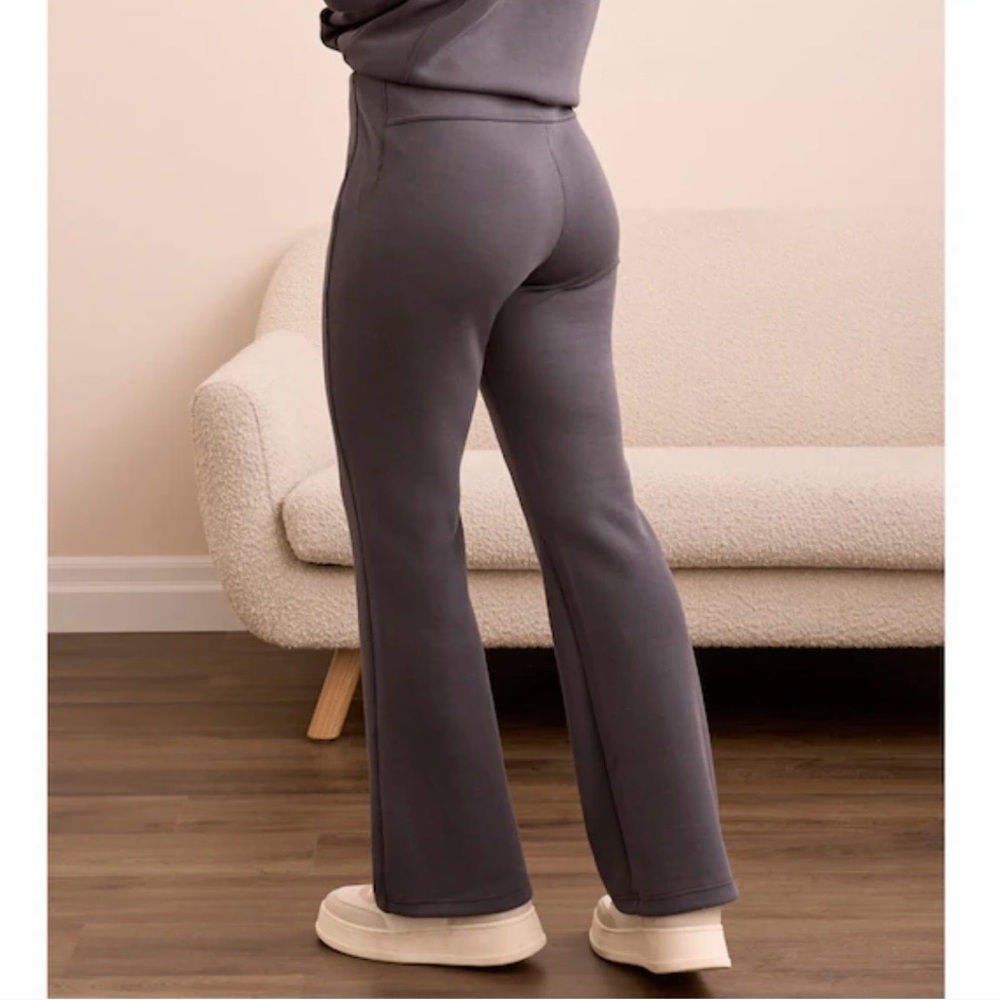 Tribal gray ribbed pull-on pants XS
